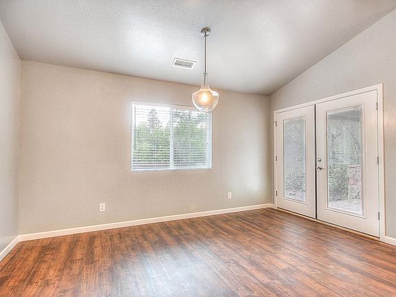 Dining area with French doors to back patio