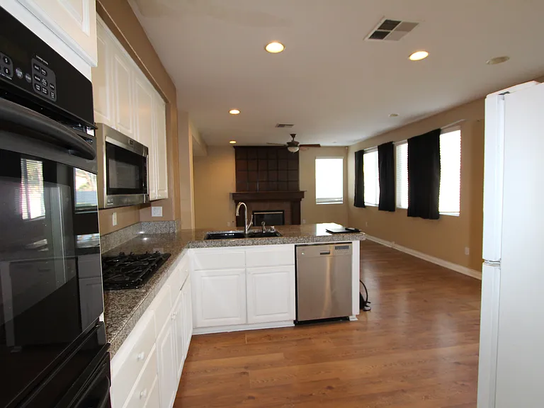 kitchen & family room