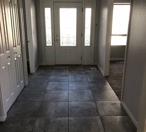 brand new tile flooring