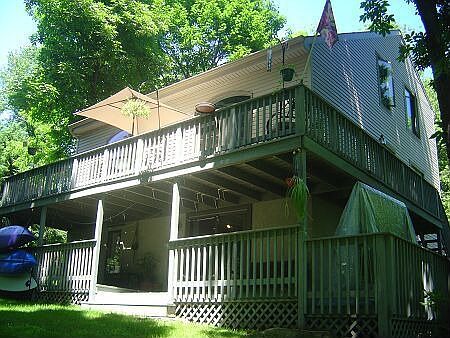Decks overlooking Red Clay Creek