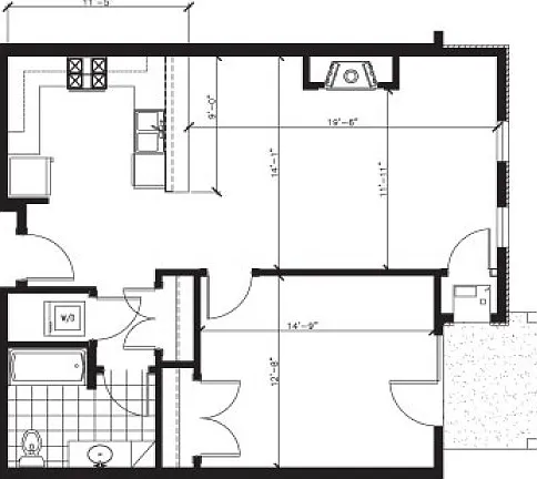 1 Bed 1 Bath - B 1 Bed 1 Bath - B