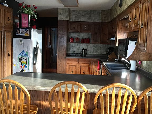 Kitchen view from back entry