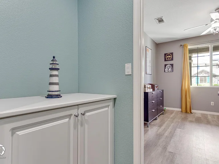 linen cabinet in hall