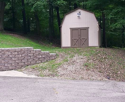 Driveway Pad and Shed