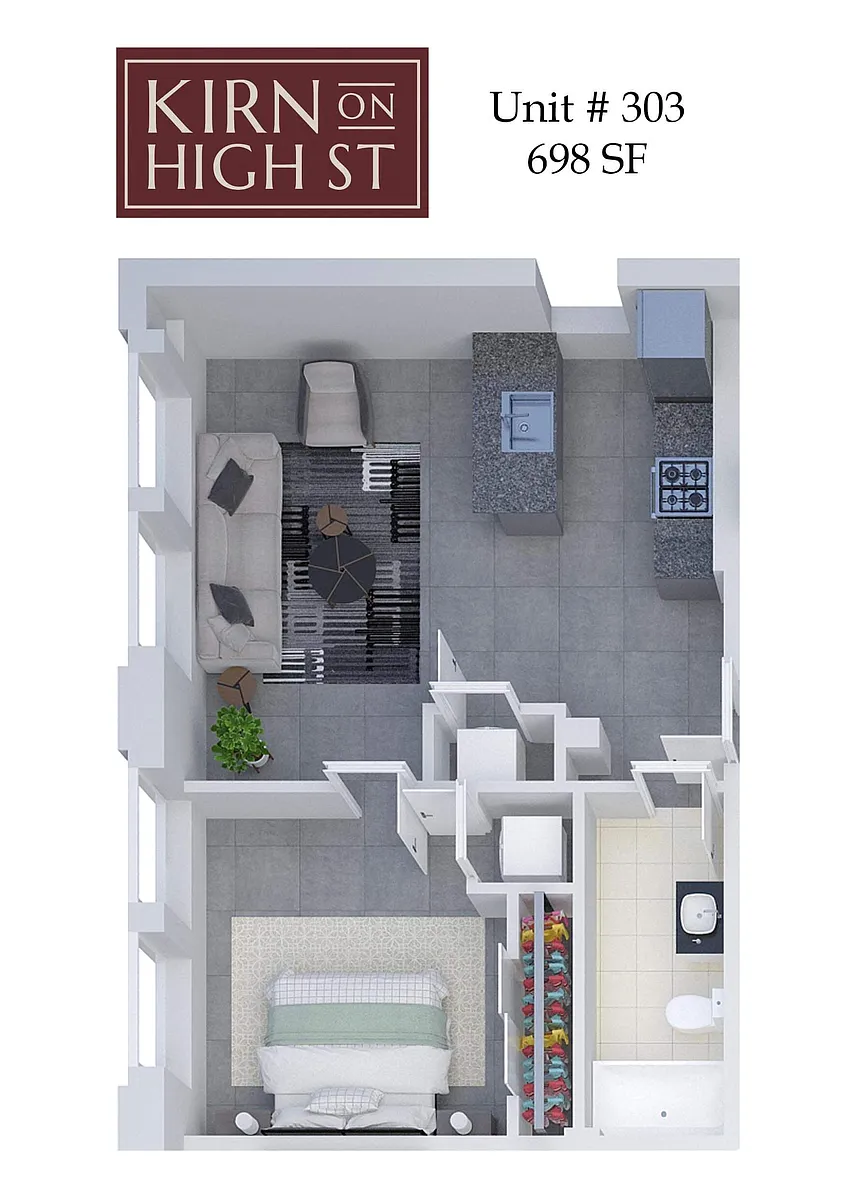 Floor plan Kirn on High Street 303
