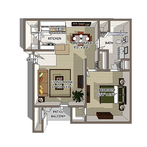 Floor plan Serenity