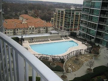 Pool view balcony