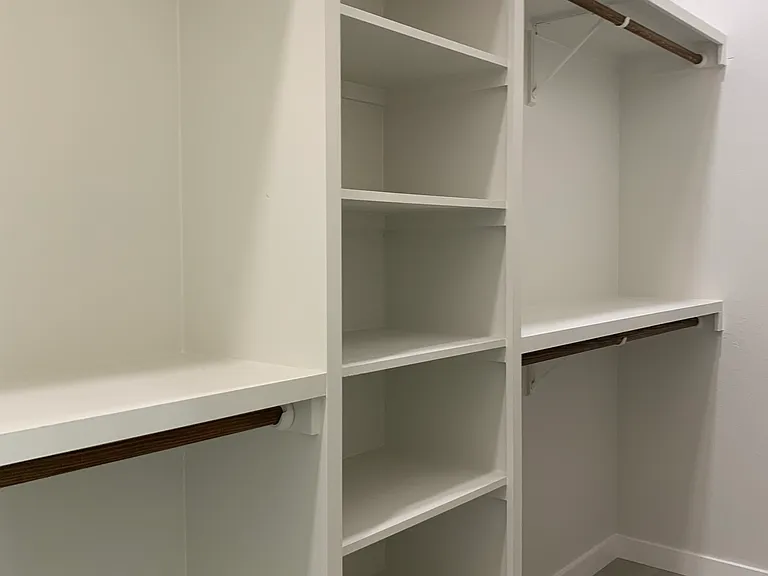 Large master walk-in closet. Lots of storage room.