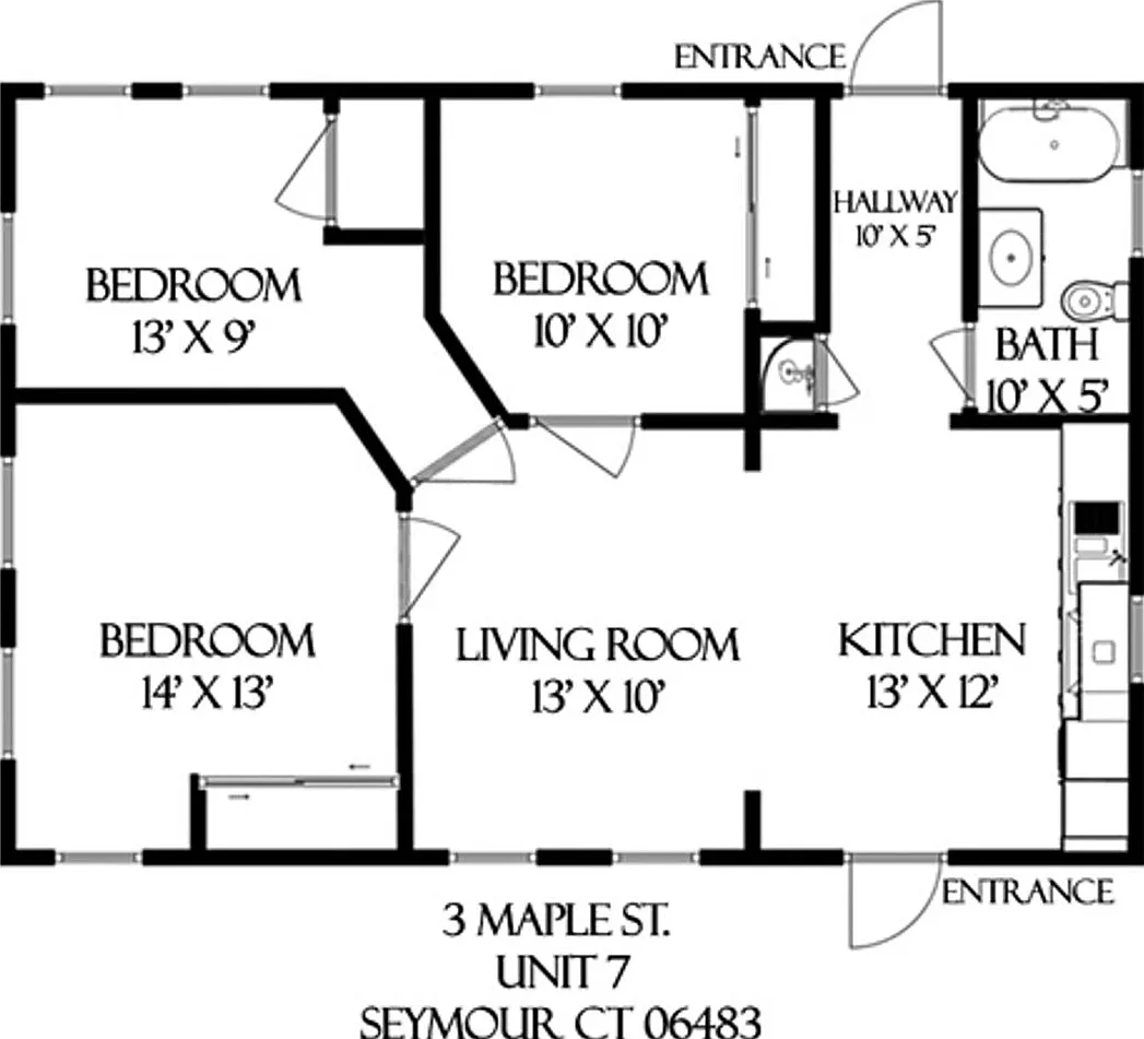 Three bedroom in Seymour- with reserved parking space — Photo 3