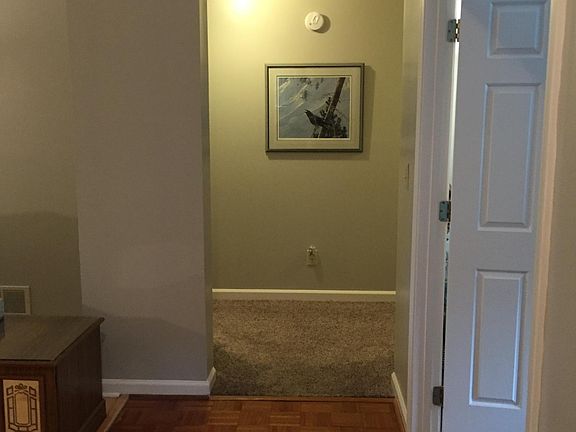 Parquet wood flooring in hall