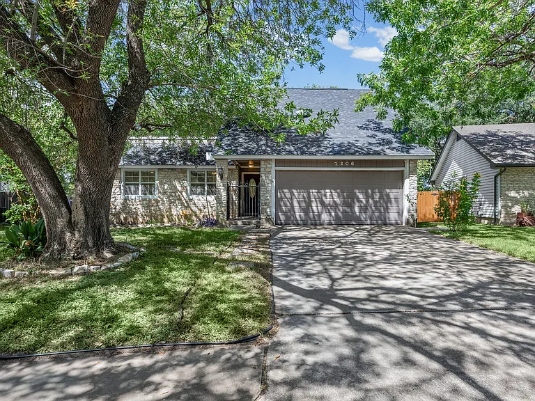 Front yard with access to a full two-car garage and ample street parking if needed.