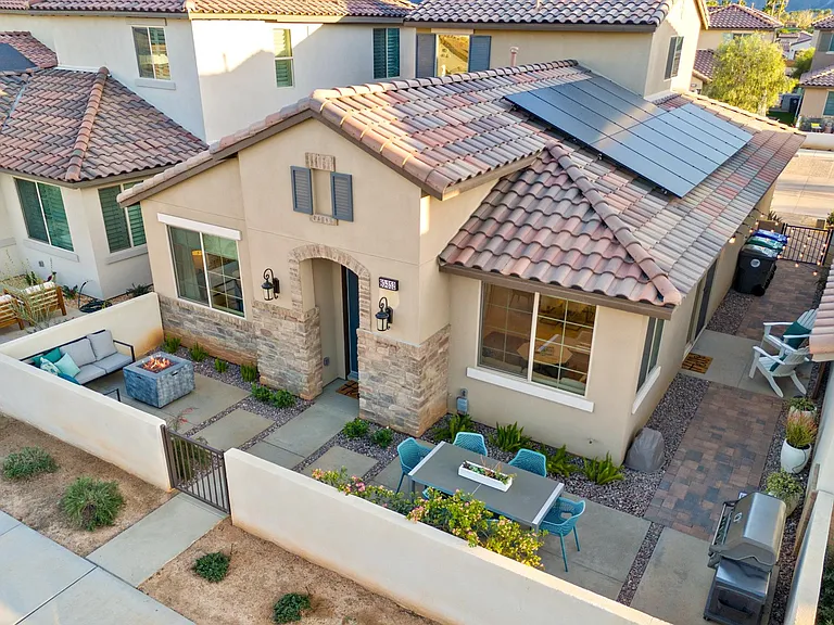 Aerial View of House