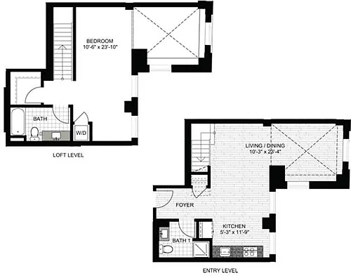 Floor plan 1 Bedroom CC