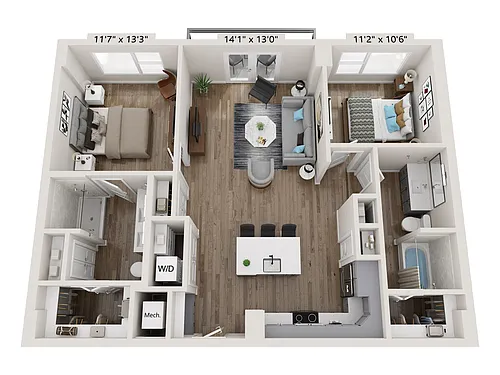 Floor plan B2A