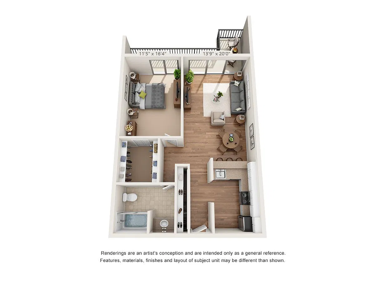 Floor plan 1X1