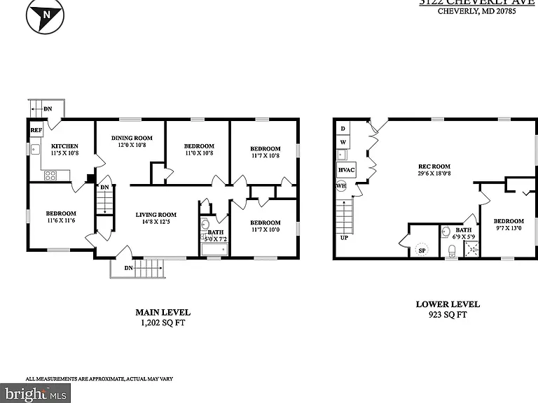 Floor Plan Main level and Lower Level