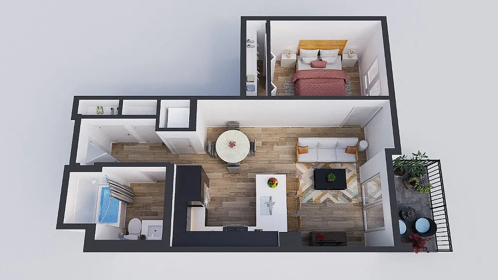 Floor plan 1 Bedroom A5