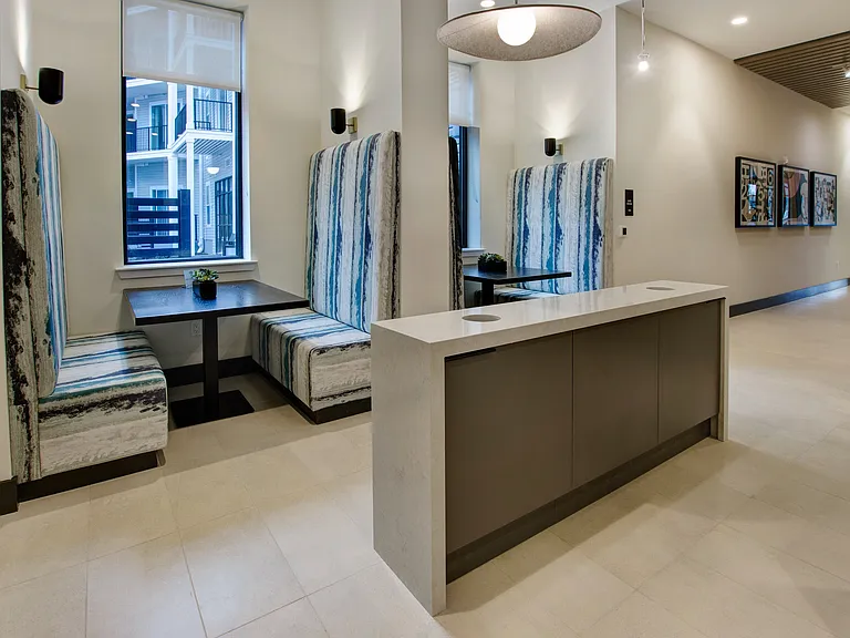 Co-working space with conference room and private office space.