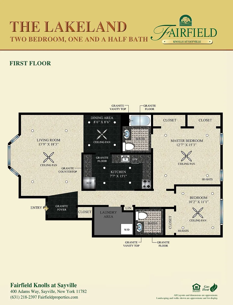 Floor plan The Lakeland