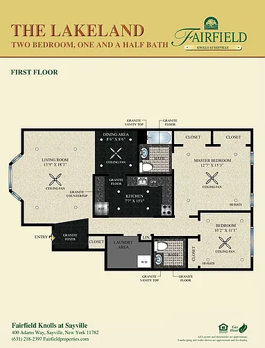Floor plan The Lakeland