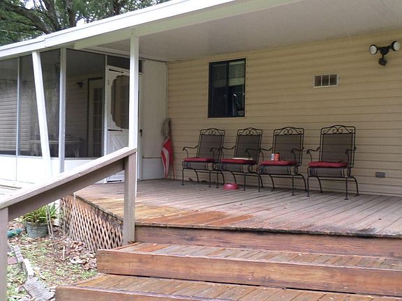 BACK PORCH VIEW OF SCREEN PORCH