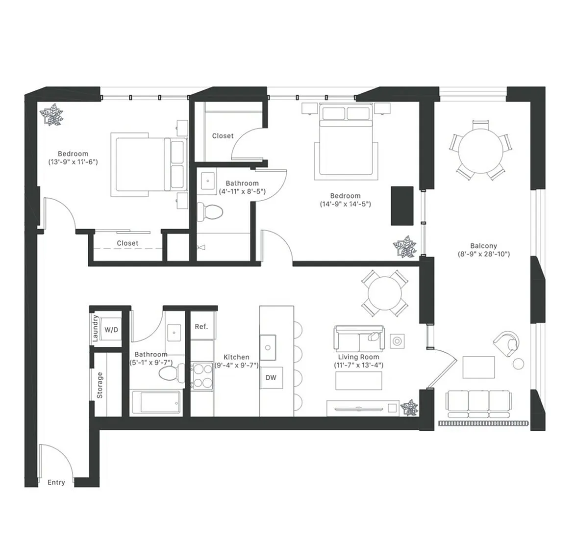 Floor plan B8
