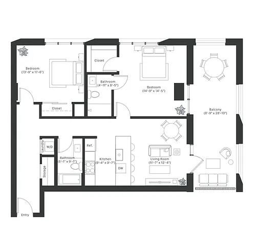 Floor plan B8