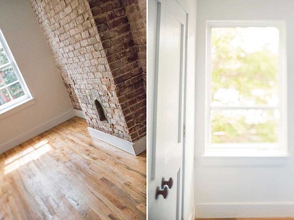 Exposed Brick with natural light flooding in