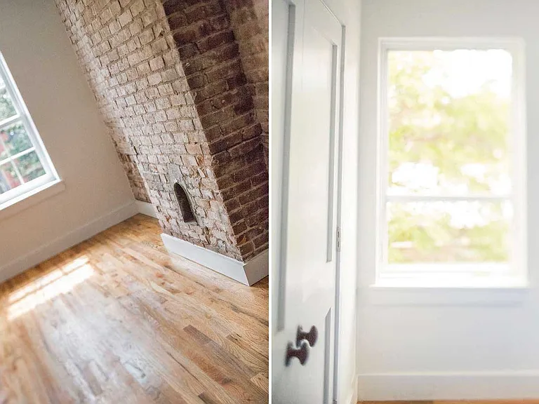 Exposed Brick with natural light flooding in