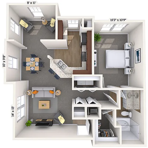 Floor plan 11D-E