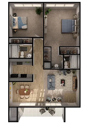 Floor plan B2R
