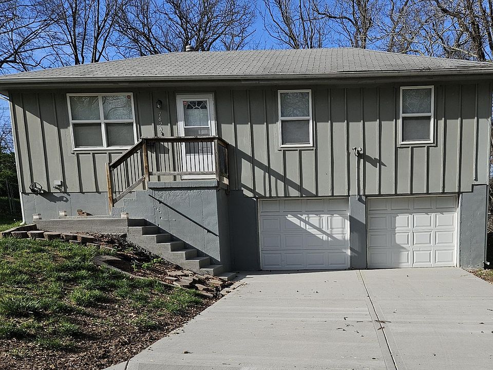 Home Front, with new concrete driveway