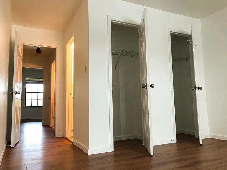 two master bedroom closets