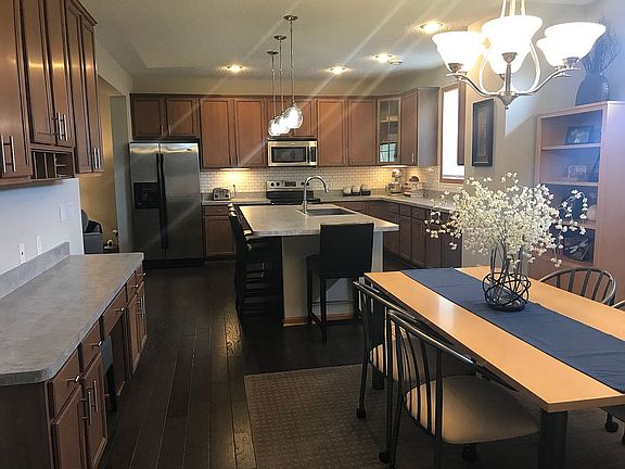 Dining room and kitchen