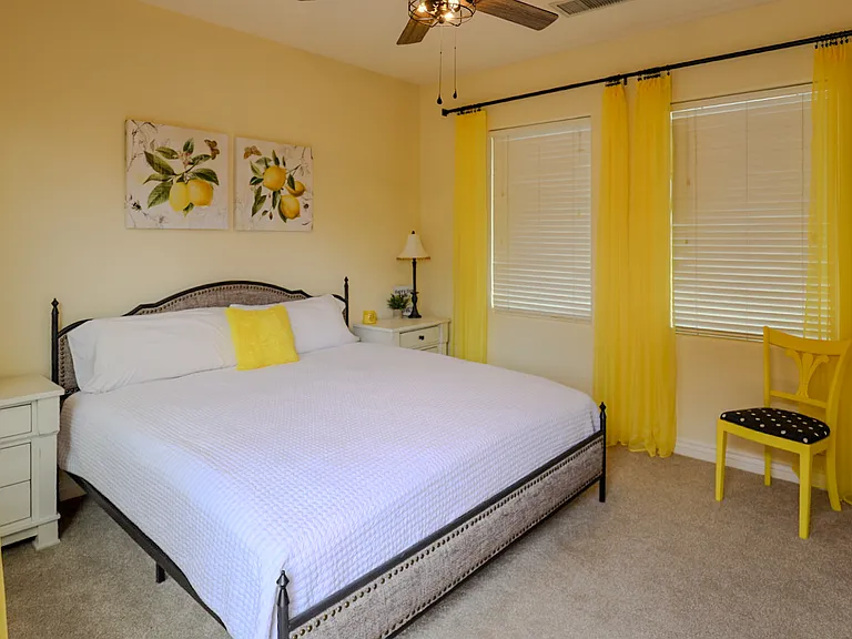 Casita Bedroom with kind bed and flat screen TV