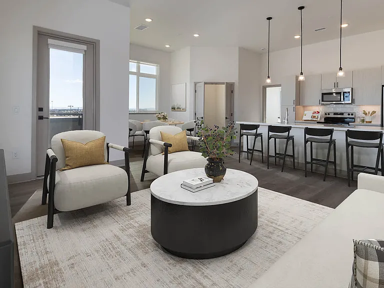Living Room with Hard Surface Flooring