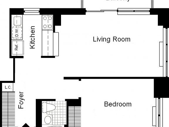 2nd image of 235 W 48th St APT 14P