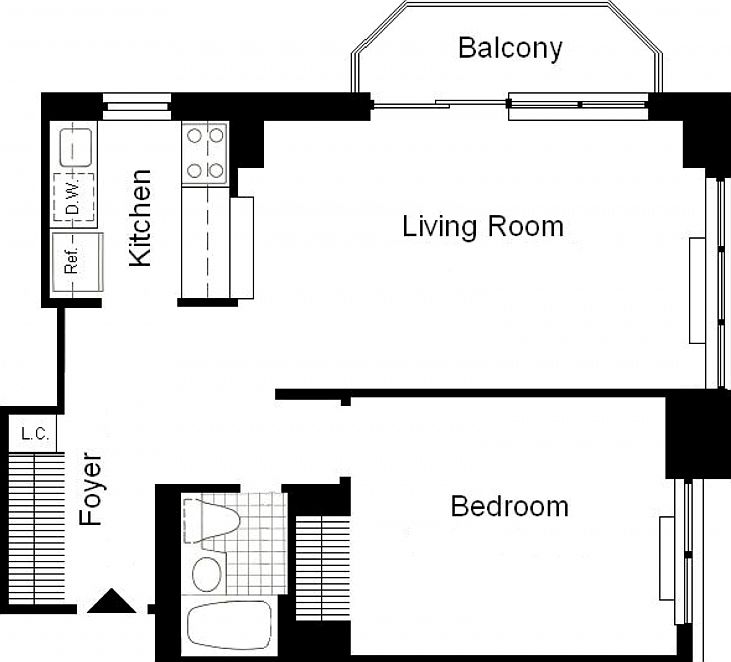 2nd image of 235 W 48th St APT 17P