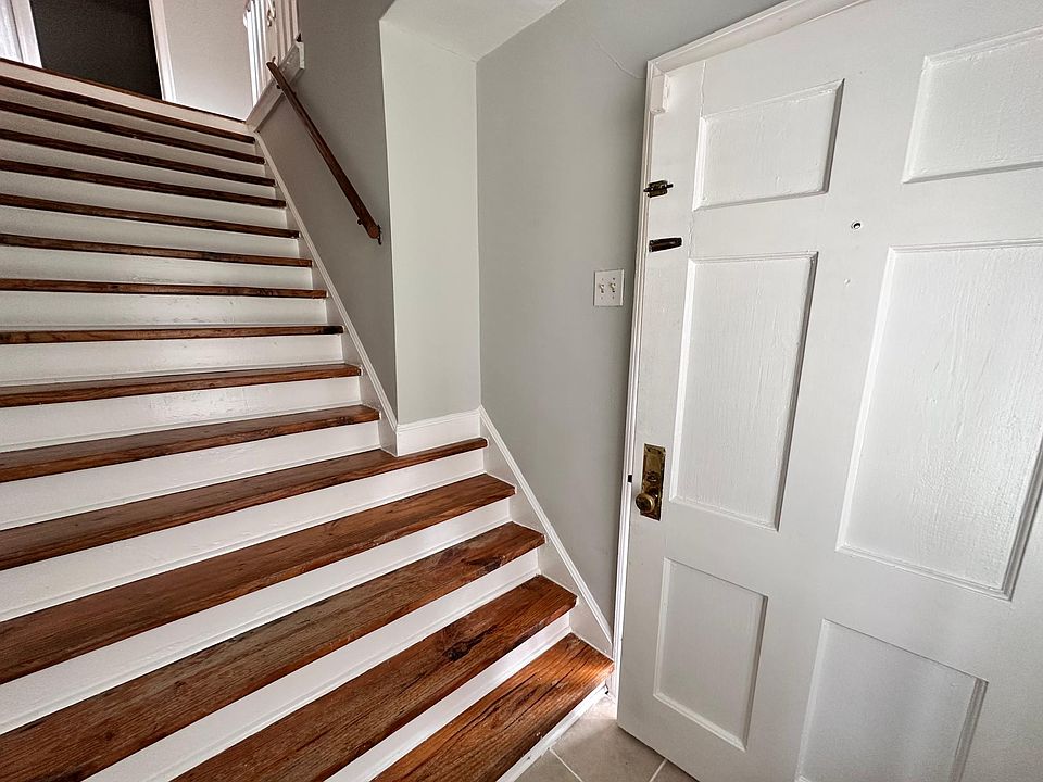 Front door leading up to living space