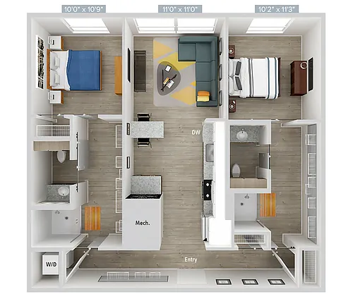Floor plan 208