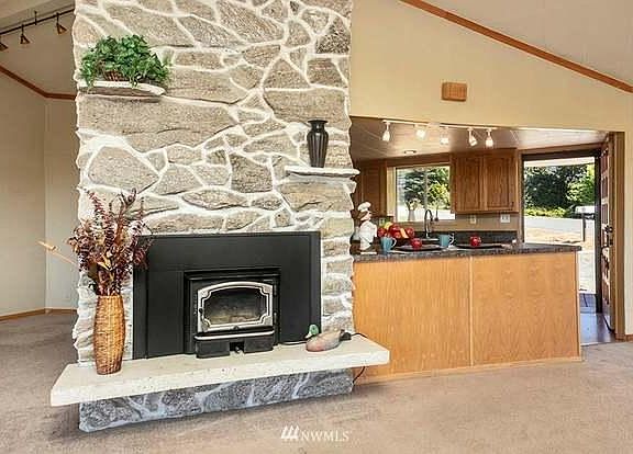 fireplace in great room