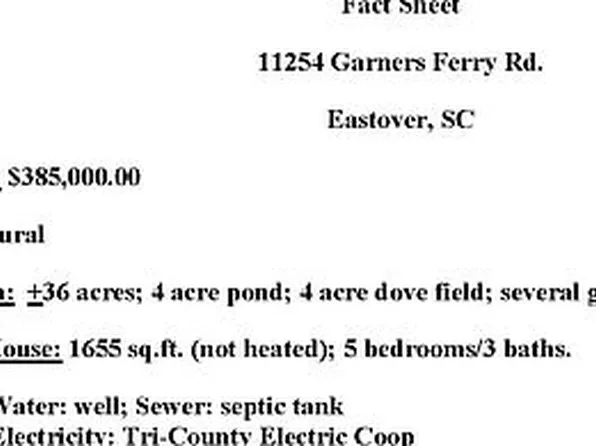 11254 Garners Ferry Rd, Eastover, SC 29044
