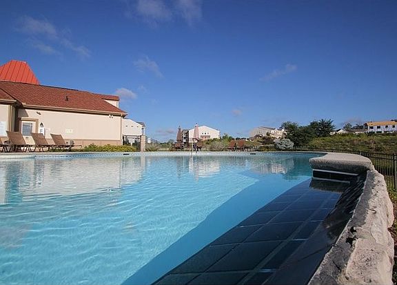 Pool overlooking Lawrenceburg