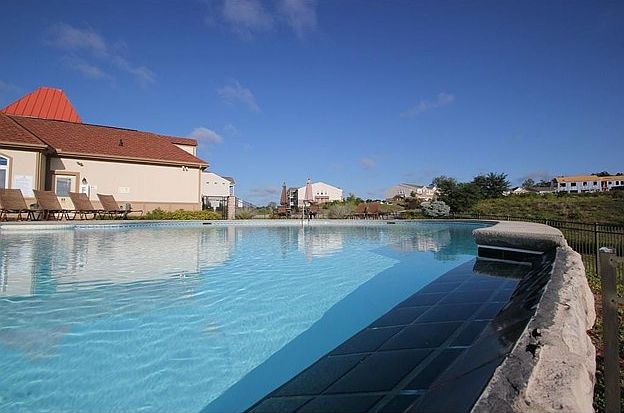 Pool overlooking Lawrenceburg