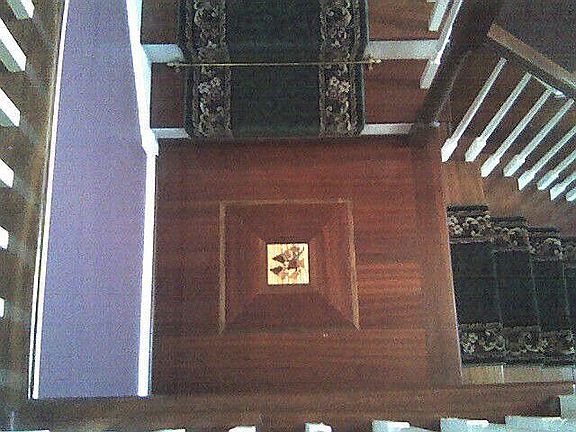 Stairs (color of walls wrong s/b burgundy)