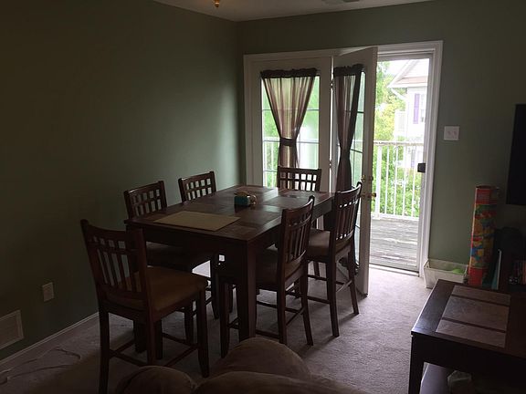 Furnished dining room