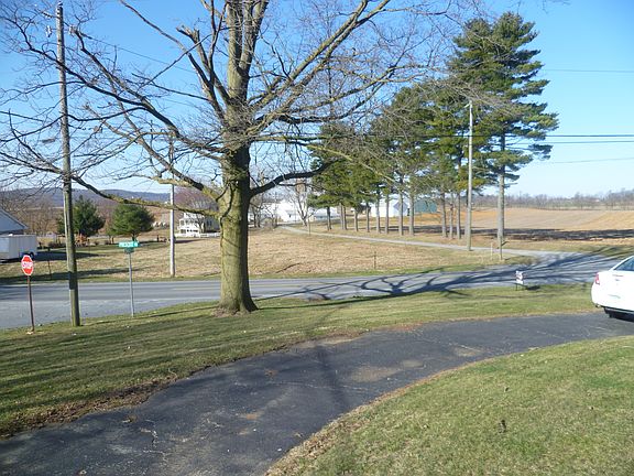 Front view towards farm