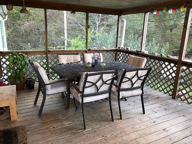 relax on the screened porch
