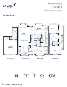 Floor plan B1 - Townhome
