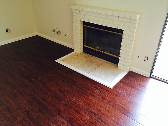 fireplace in living room